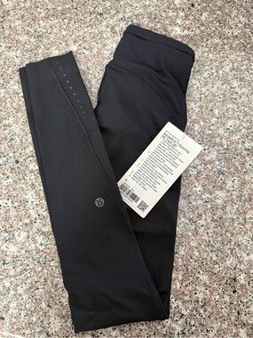 lululemon athletica Black Performance Leggings with Logo Tag